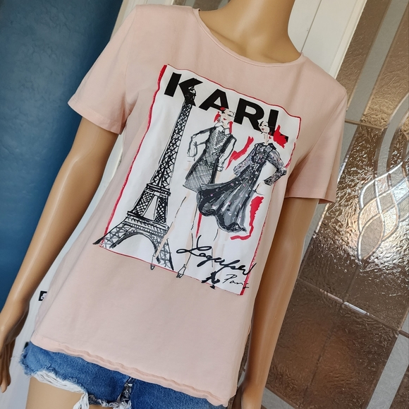 KARL LAGERFELD PARIS Tops - KARL LAGERFELD PARIS TEE SZ M